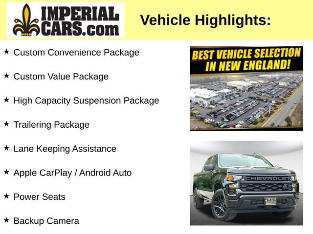 Used 2025 Chevrolet Silverado 1500 Custom w/ LPO, Dark Essentials Package AWD/4WD image 8