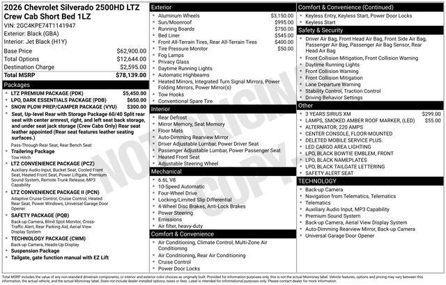 New 2026 Chevrolet Silverado 2500 LTZ w/ LTZ Premium Package image 6