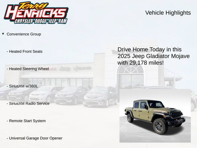 Used 2025 Jeep Gladiator Mojave w/ Convenience Group AWD/4WD image 4