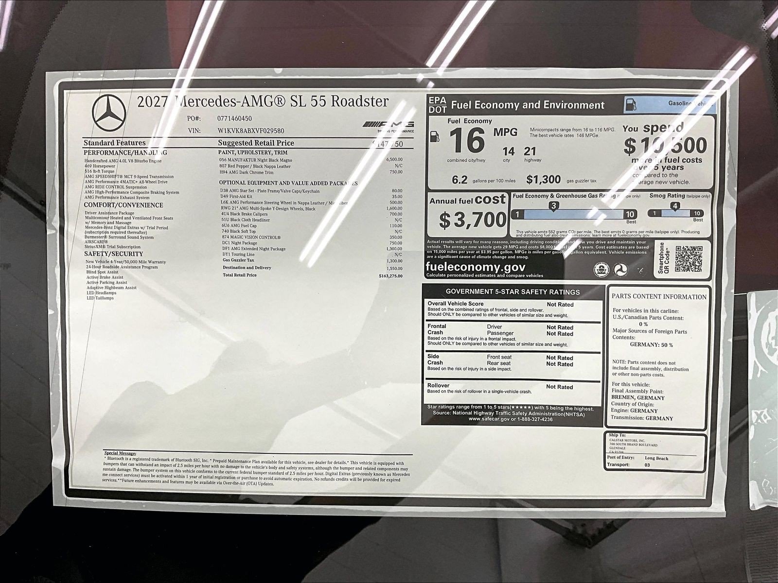 New 2027 Mercedes-Benz SL 55 AMG 4MATIC image 17