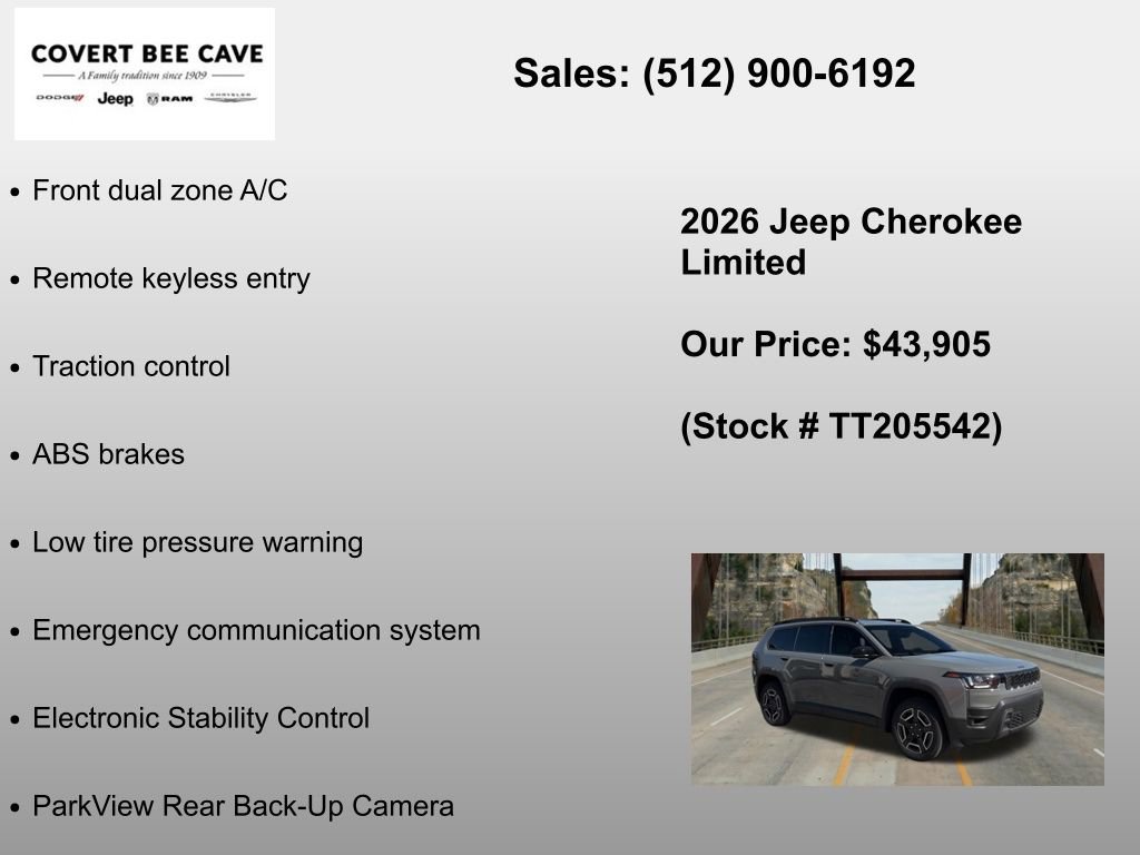New 2026 Jeep Cherokee Limited AWD/4WD image 6