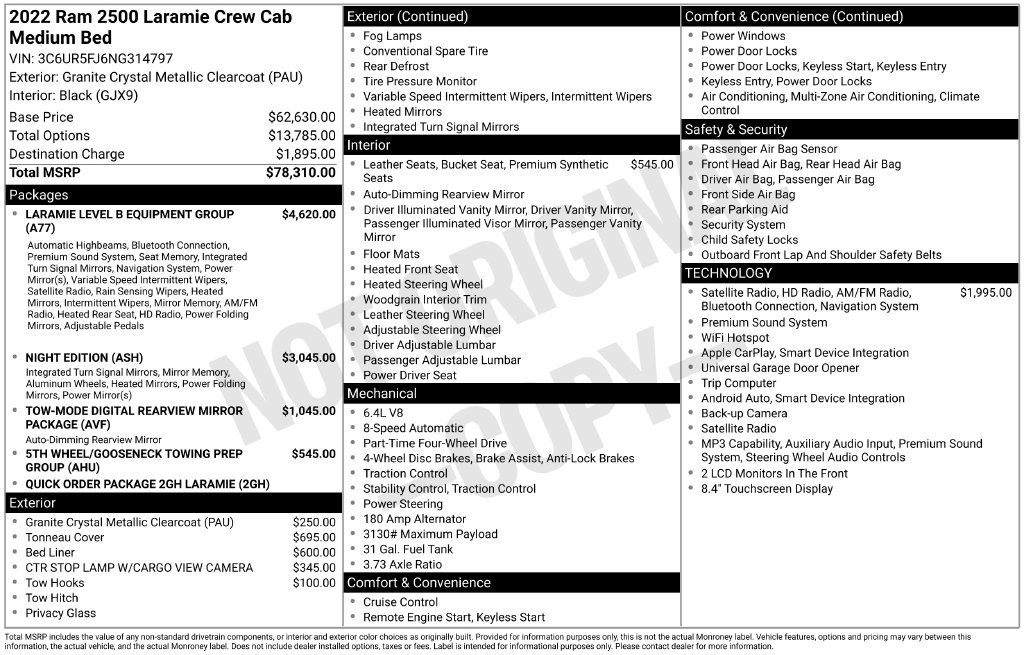 Used 2022 RAM 2500 Laramie AWD/4WD image 10