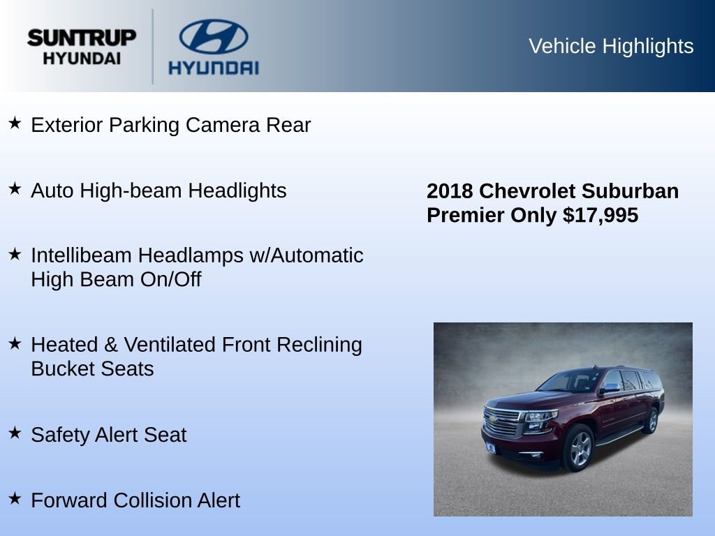 Used 2018 Chevrolet Suburban Premier w/ Max Trailering Package image 16