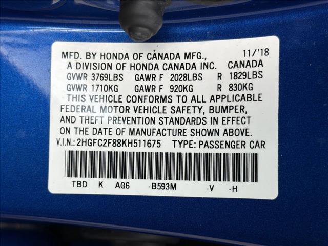 Used 2019 Honda Civic Sport image 26