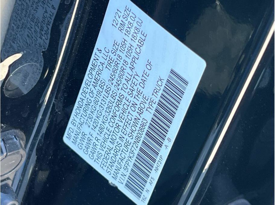 Used 2022 Honda Ridgeline RTL-E image 22