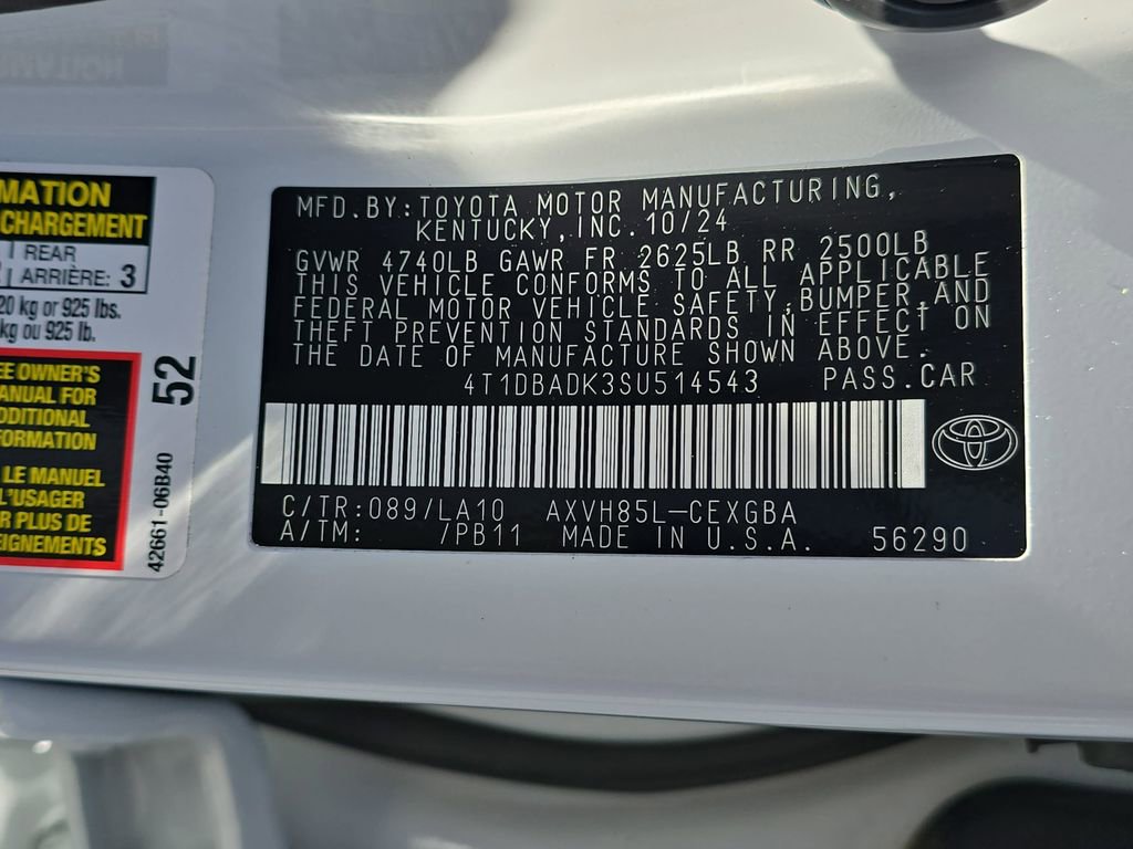 Certified 2025 Toyota Camry XLE AWD/4WD image 39