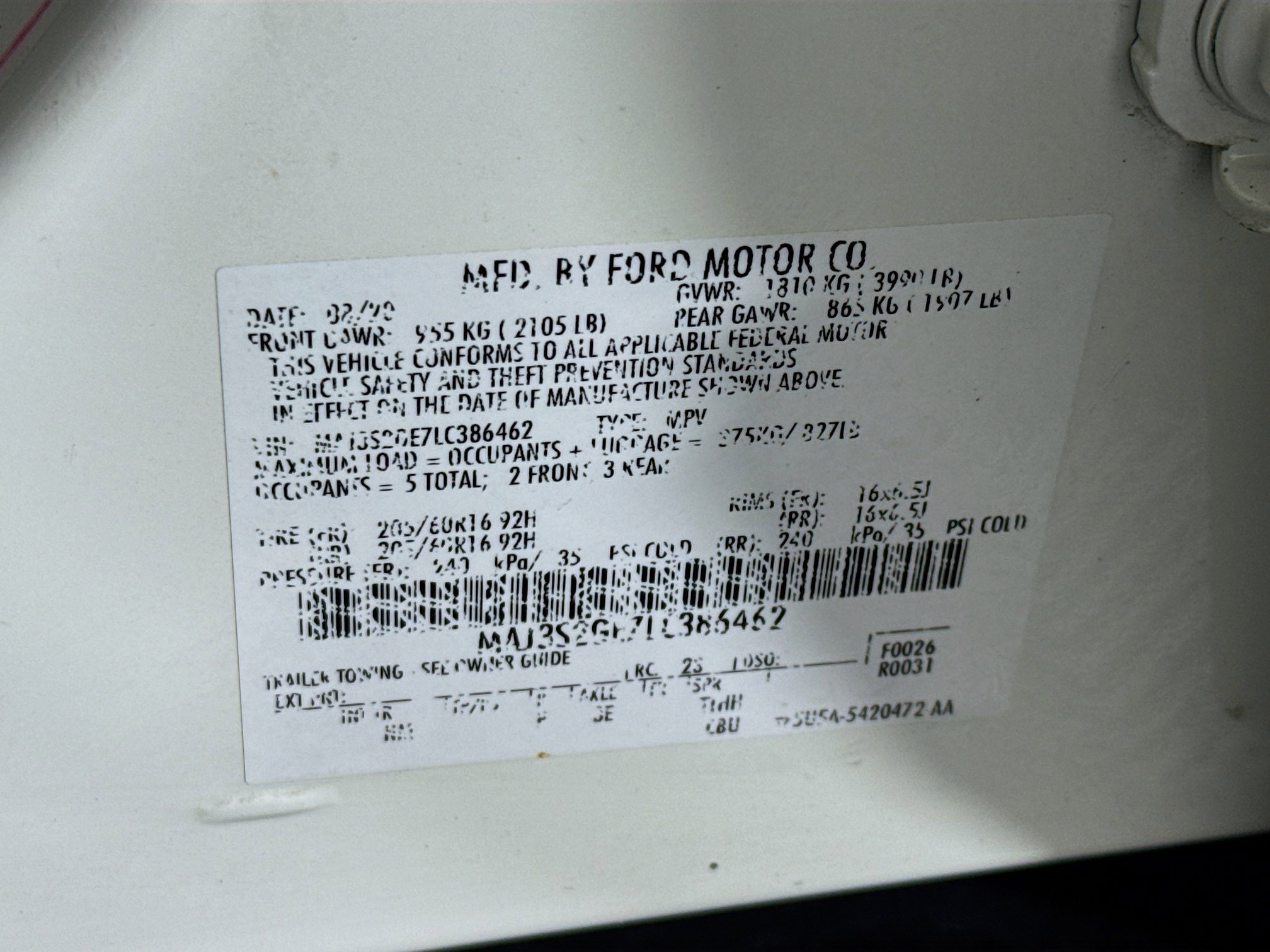 Used 2020 Ford EcoSport SE w/ Interior Protection Package image 65