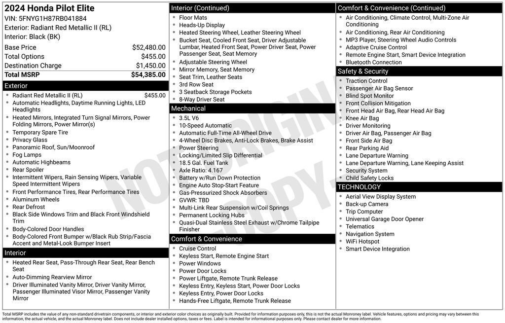 Certified 2024 Honda Pilot Elite image 33