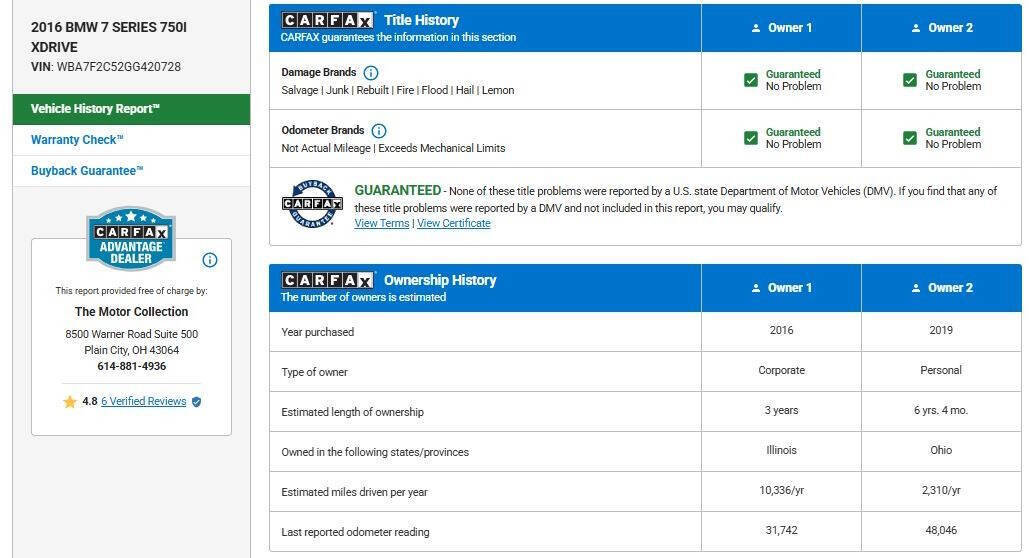 Used 2016 BMW 750i xDrive image 16
