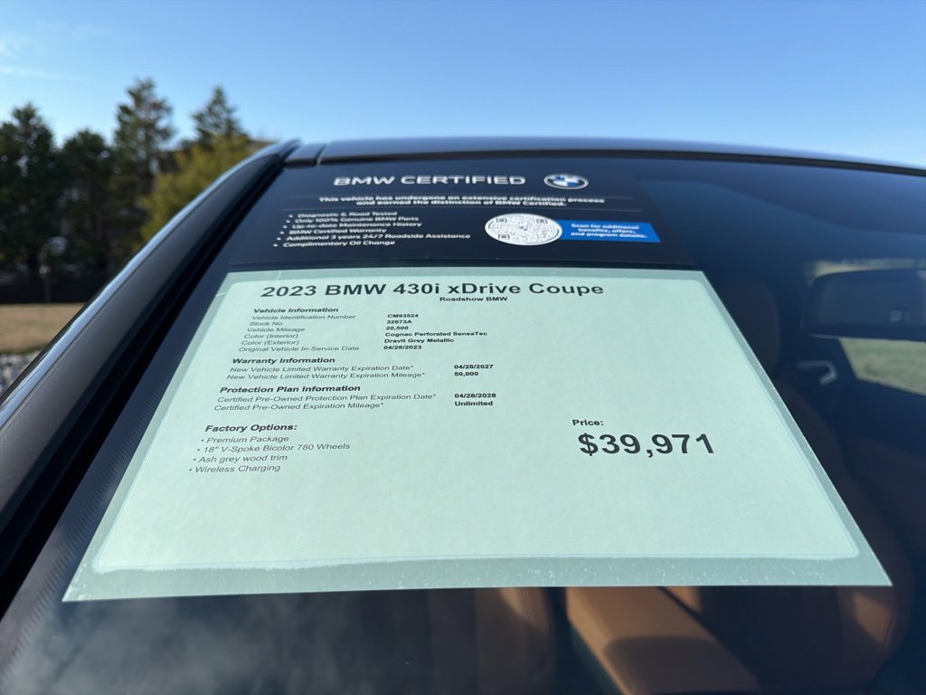 Certified 2023 BMW 430i xDrive 430i xDrive w/ Premium Package image 15