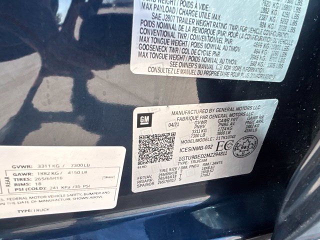 Used 2021 GMC Sierra 1500 SLE w/ Max Trailering Package AWD/4WD image 20