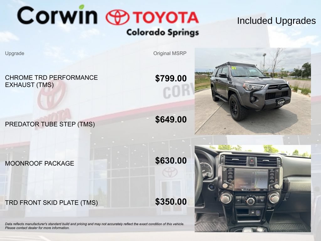 Used 2021 Toyota 4Runner Venture w/ Moonroof Package AWD/4WD image 4