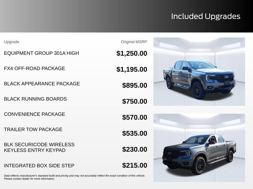 New 2026 Ford Ranger XLT w/ Equipment Group 301A High AWD/4WD image 3