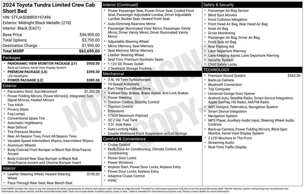 Used 2024 Toyota Tundra Limited AWD/4WD video 2