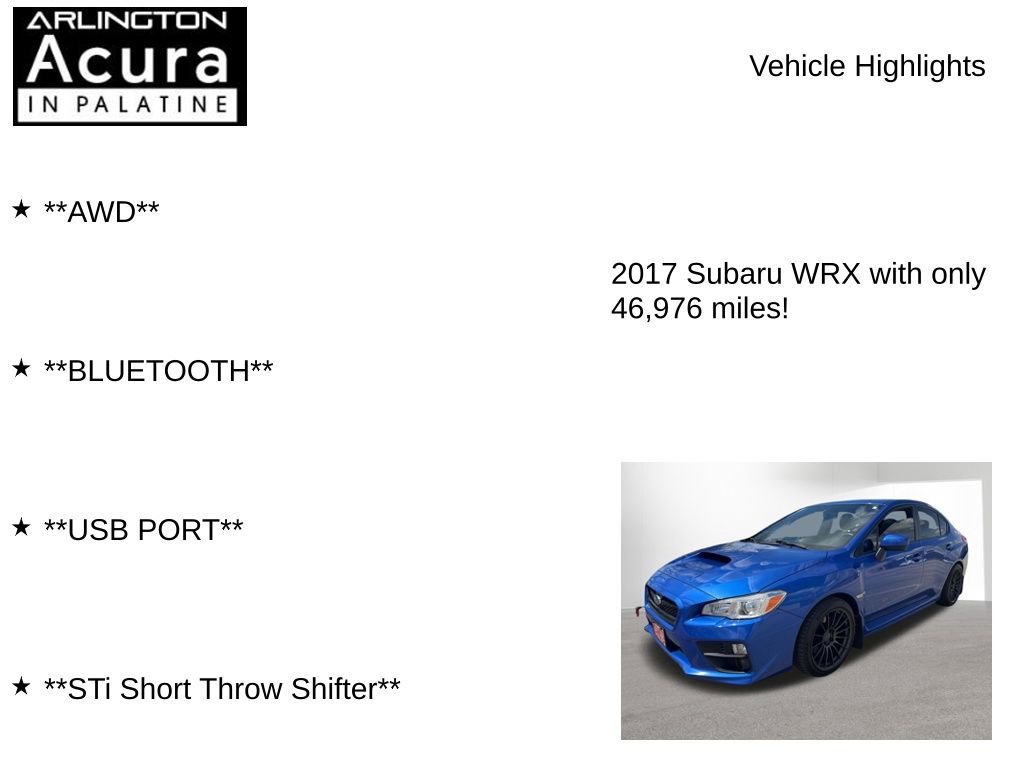 Used 2017 Subaru WRX Premium AWD/4WD image 7