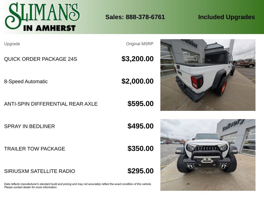 Used 2020 Jeep Gladiator Sport w/ Quick Order Package 24S image 12