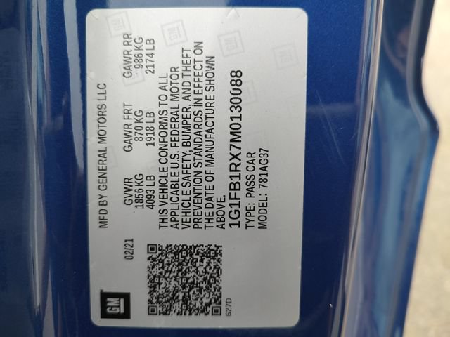 Used 2021 Chevrolet Camaro LT RWD image 32