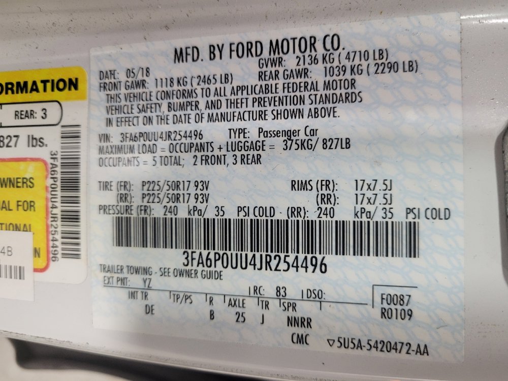 Used 2018 Ford Fusion S image 33