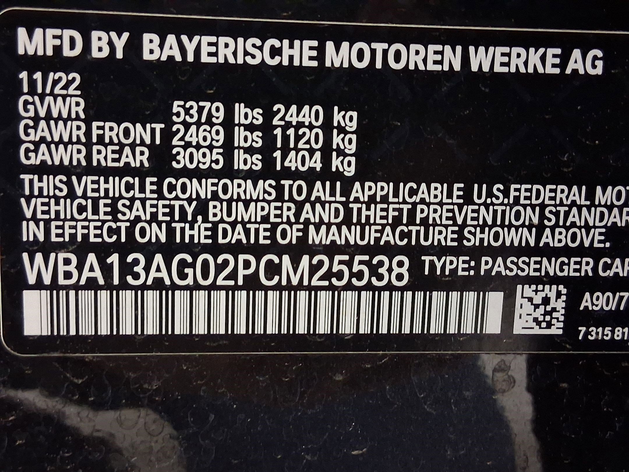 Used 2023 BMW 530e w/ Convenience Package RWD image 21