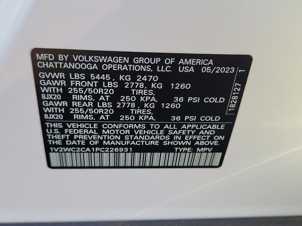 Used 2023 Volkswagen Atlas Cross Sport SE w/ Black Wheel Package image 32