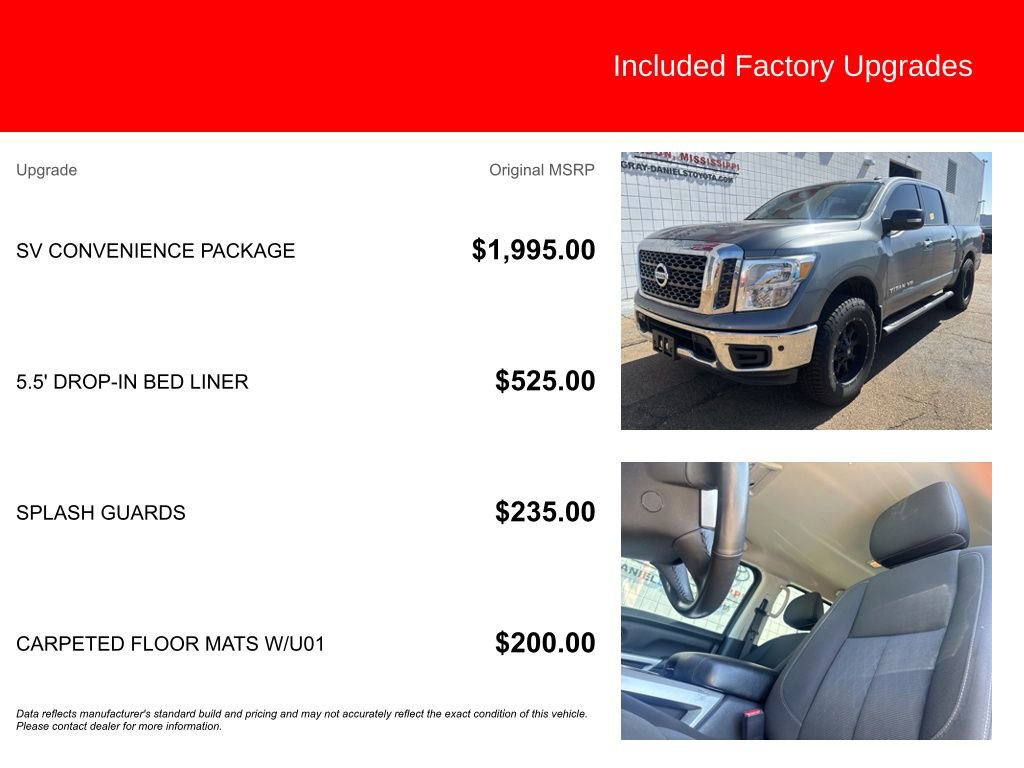 Used 2018 Nissan Titan SV w/ SV Convenience Package RWD image 5