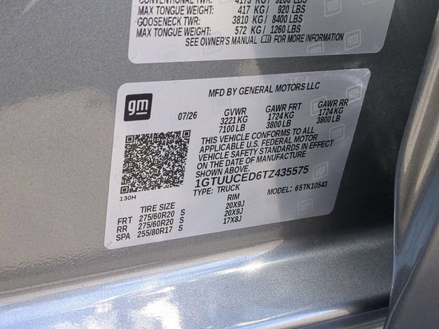 New 2026 GMC Sierra 1500 Elevation w/ LPO, Elevation Black Package AWD/4WD image 35