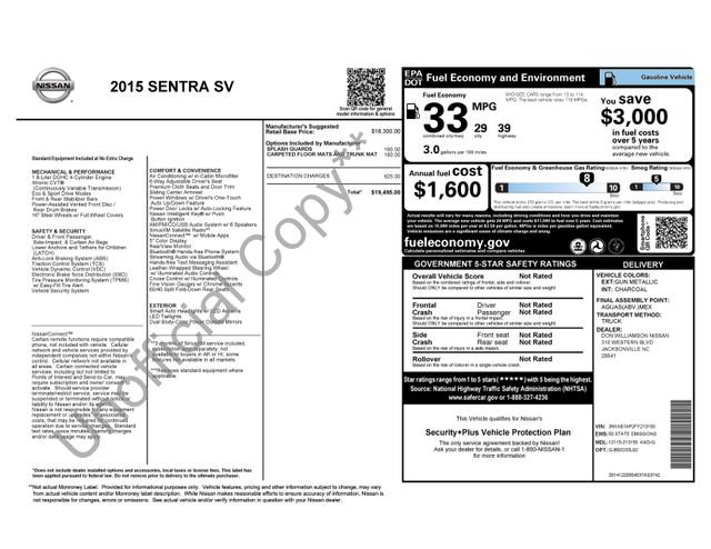 Used 2015 Nissan Sentra SV FWD image 8