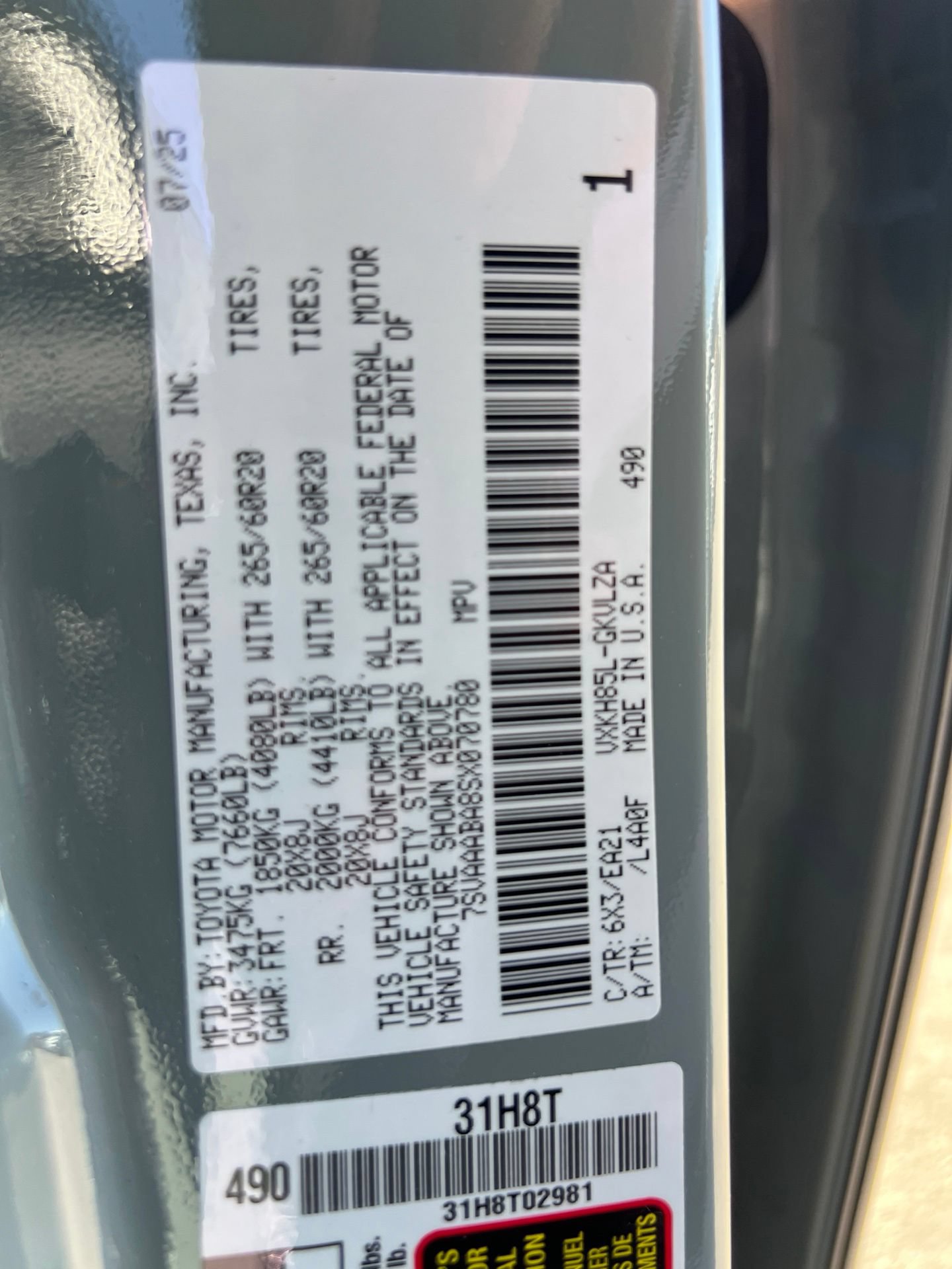 Used 2025 Toyota Sequoia Limited AWD/4WD image 35