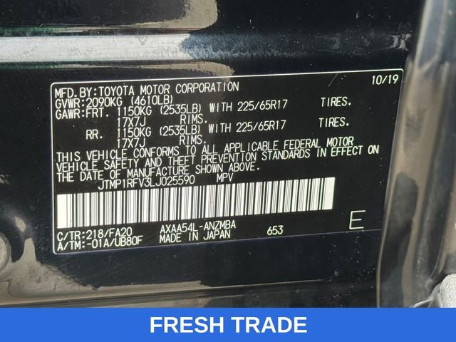 Used 2020 Toyota RAV4 XLE w/ All Weather Liner Package image 29