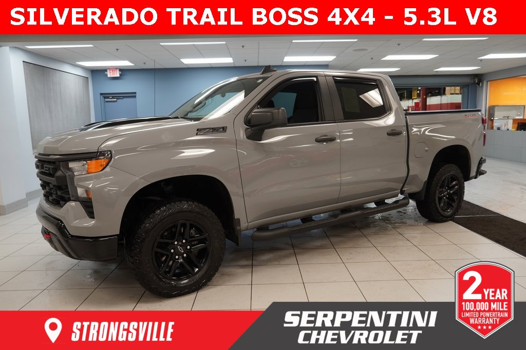 Used 2024 Chevrolet Silverado 1500 Custom Trail Boss w/ LPO, Dark Essentials Package
