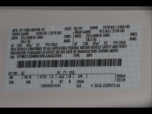 Used 2024 Ford Escape ST-Line w/ Tech Pack #1 image 31