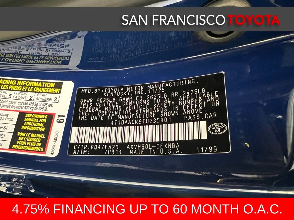 Certified 2026 Toyota Camry LE FWD image 38