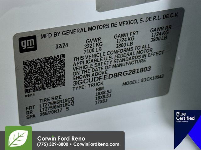 Used 2024 Chevrolet Silverado 1500 LT Trail Boss w/ Protection Package image 37