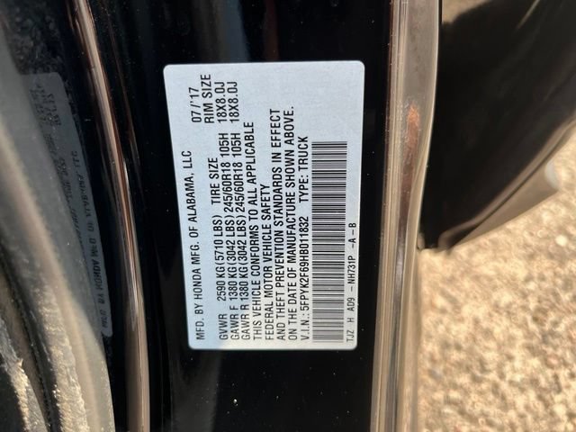 Used 2017 Honda Ridgeline RTL-T image 16