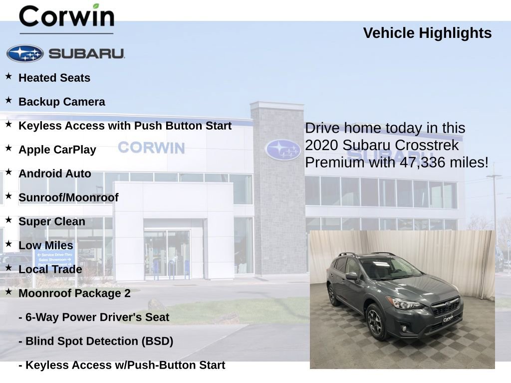Used 2020 Subaru Crosstrek 2.0i Premium w/ Moonroof Package 2 image 6