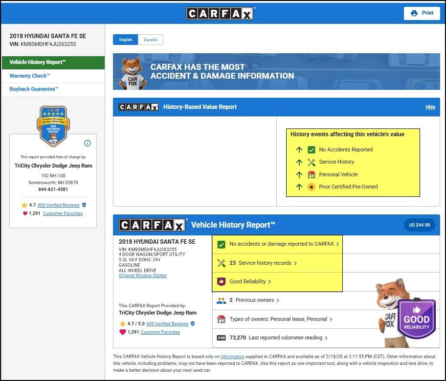 Used 2018 Hyundai Santa Fe SE image 13