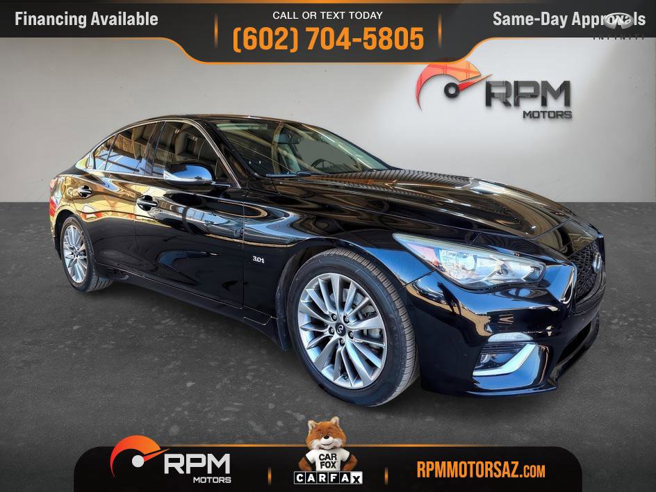 Used 2018 INFINITI Q50 Luxe w/ Cargo Package (L95)