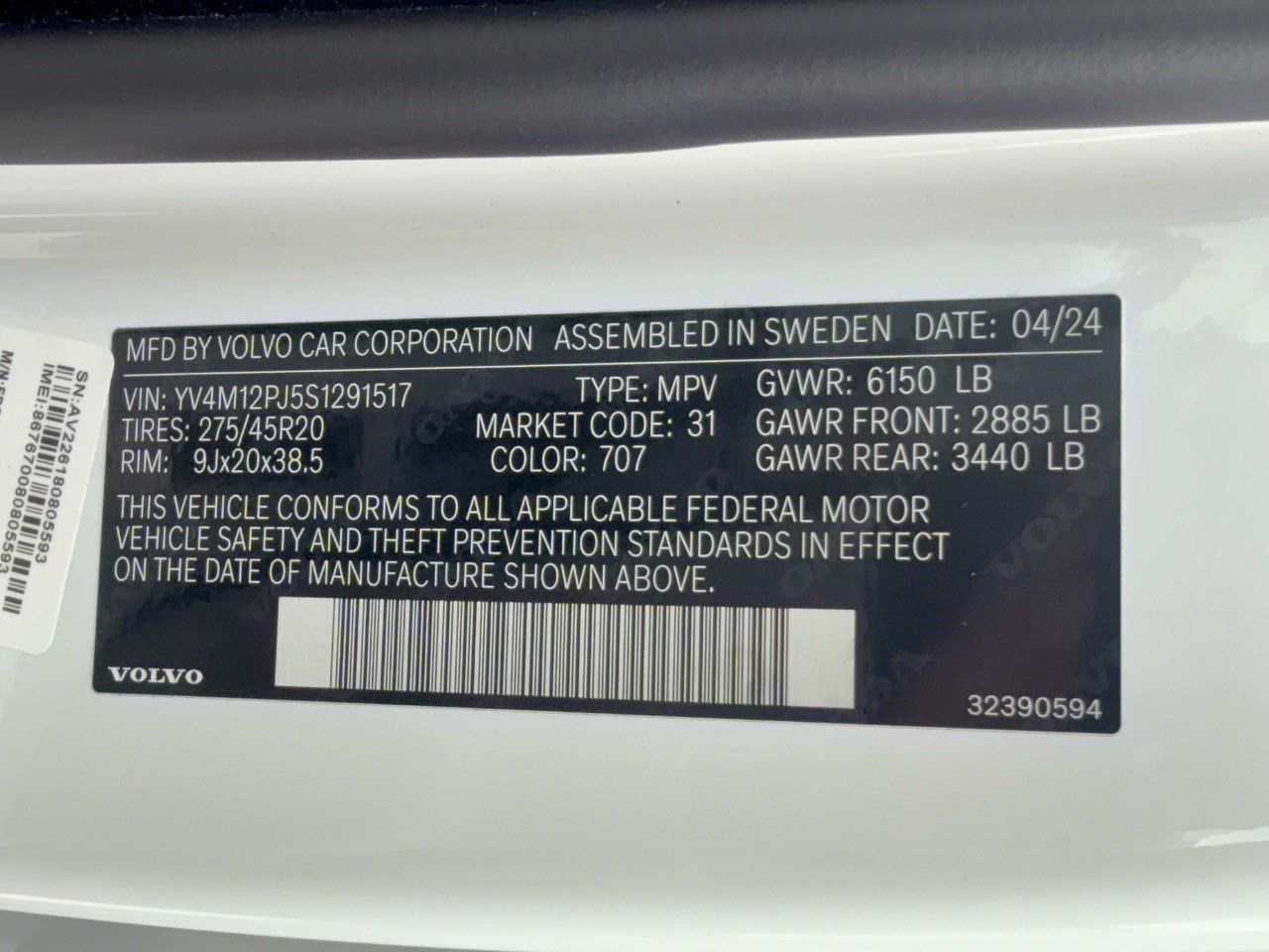 Certified 2025 Volvo XC90 B5 Core w/ Protection Package Premier AWD/4WD image 31