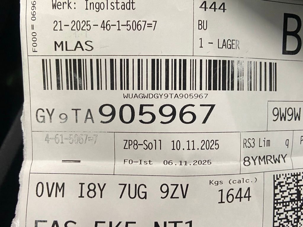 New 2026 Audi RS 3 image 15