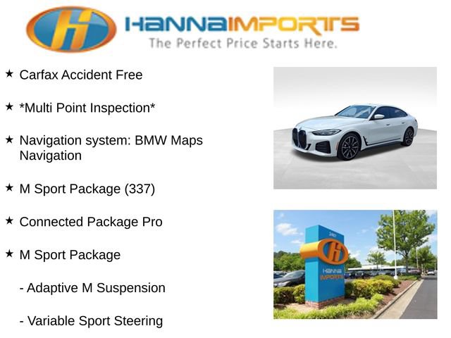 Used 2023 BMW i4 eDrive40 w/ M Sport Package RWD image 8