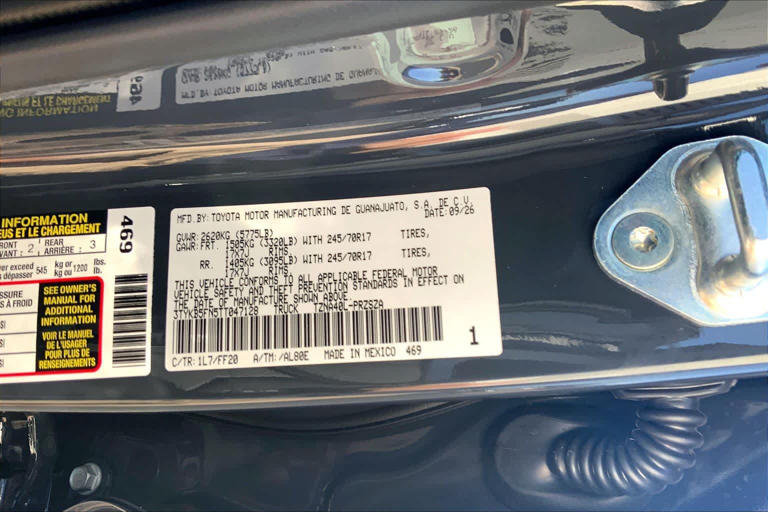 New 2026 Toyota Tacoma SR5 RWD image 21