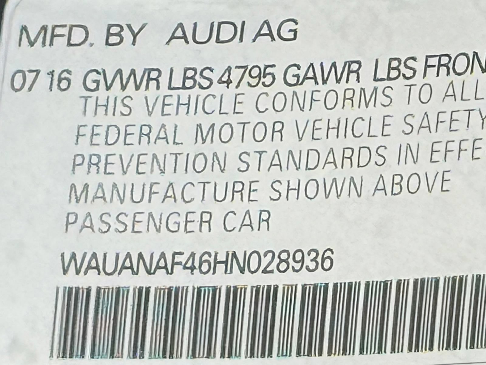 Used 2017 Audi A4 2.0T Premium w/ Convenience Package AWD/4WD image 52