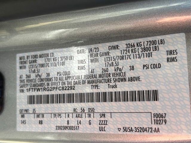 Used 2023 Ford F150 Raptor w/ Raptor Carbon Fiber Package image 29