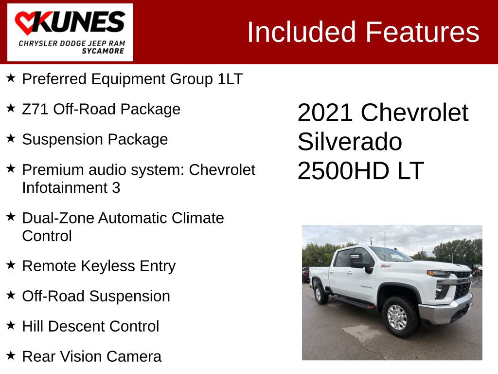 Used 2021 Chevrolet Silverado 2500 LT w/ Z71 Off-Road Package AWD/4WD image 3