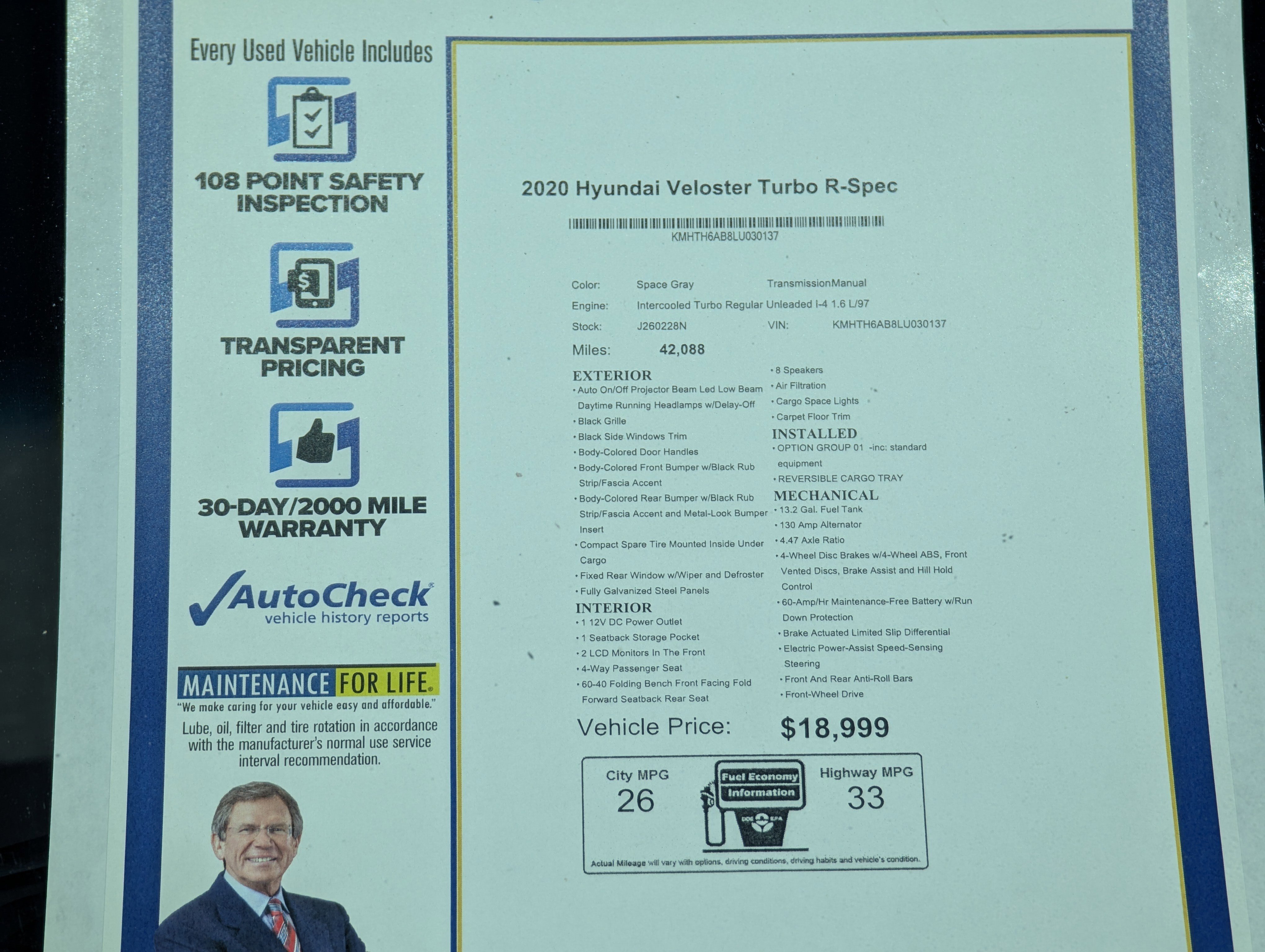 Used 2020 Hyundai Veloster Turbo R-Spec image 12