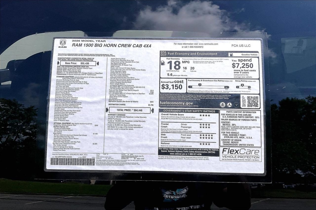 New 2026 RAM 1500 Big Horn AWD/4WD image 34