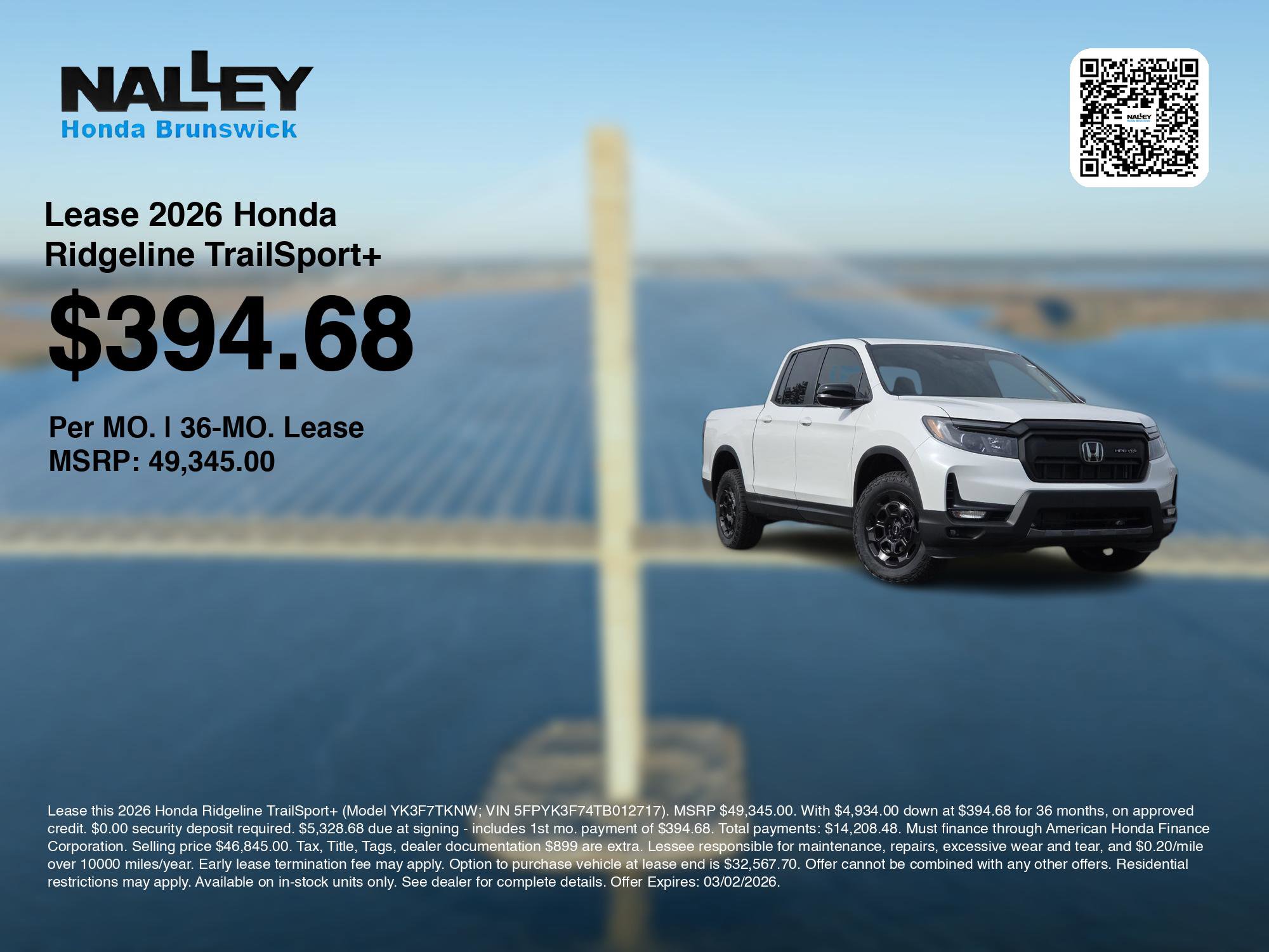 New 2026 Honda Ridgeline TrailSport+ image 3