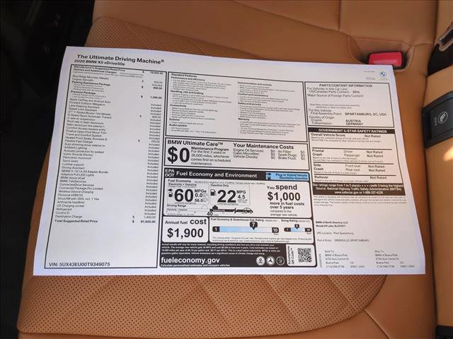 New 2026 BMW X5 xDrive50e w/ Premium Package image 18