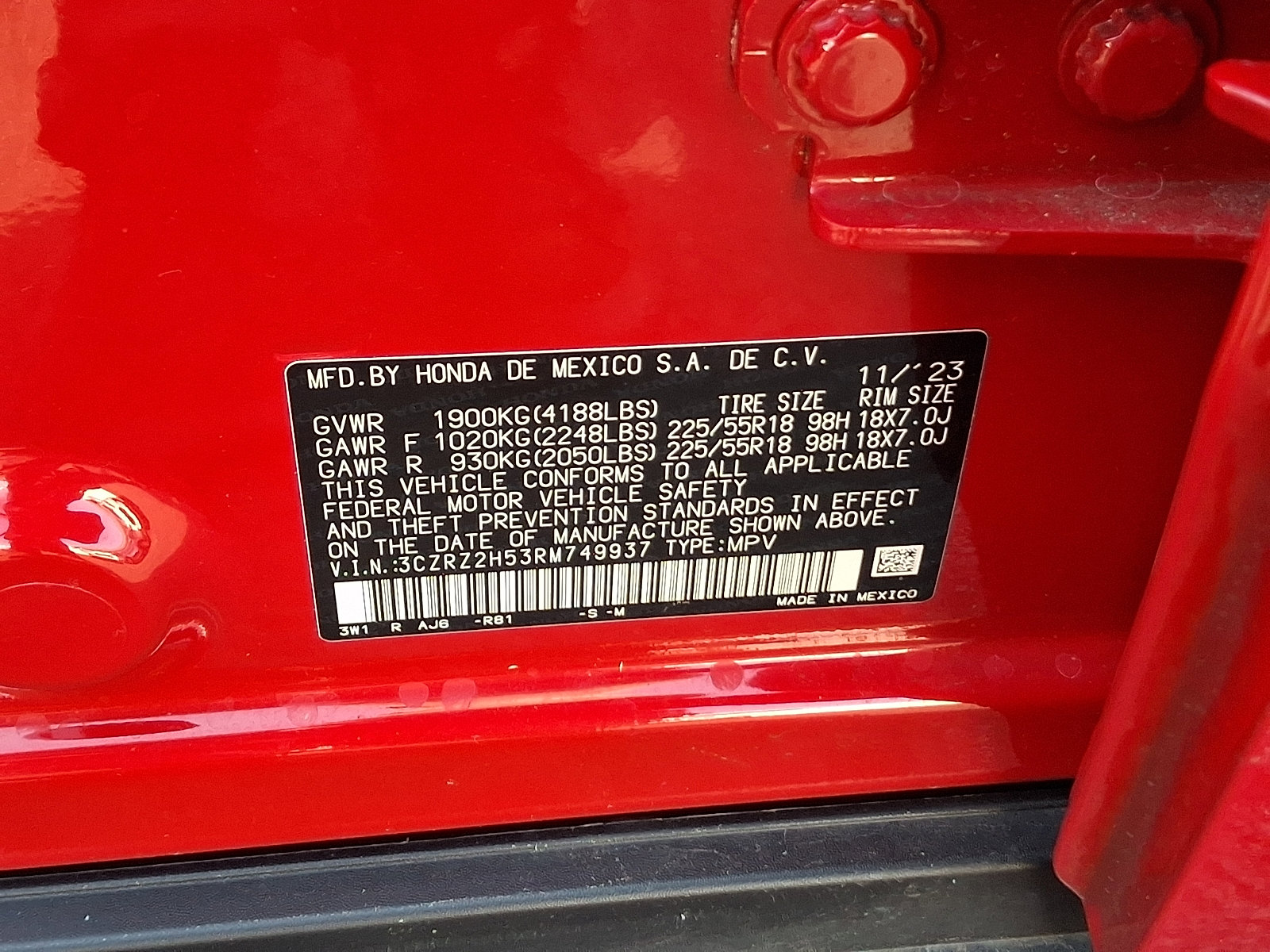 Used 2024 Honda HR-V Sport image 26