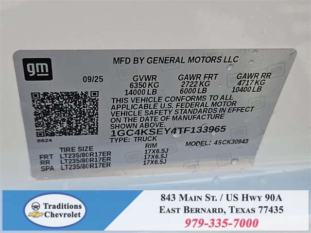 New 2026 Chevrolet Silverado 3500 W/T image 33